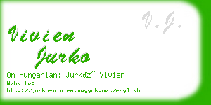 vivien jurko business card